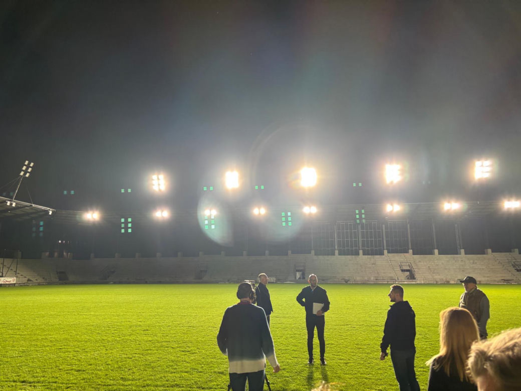 Oświetlenie stadionu przy ul. Kilińskiego w Nowym Sączu 