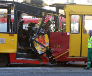 Zderzenie tramwajów w Al. Jerozolimskich