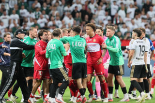 Legia - Widzew: awantura podczas meczu