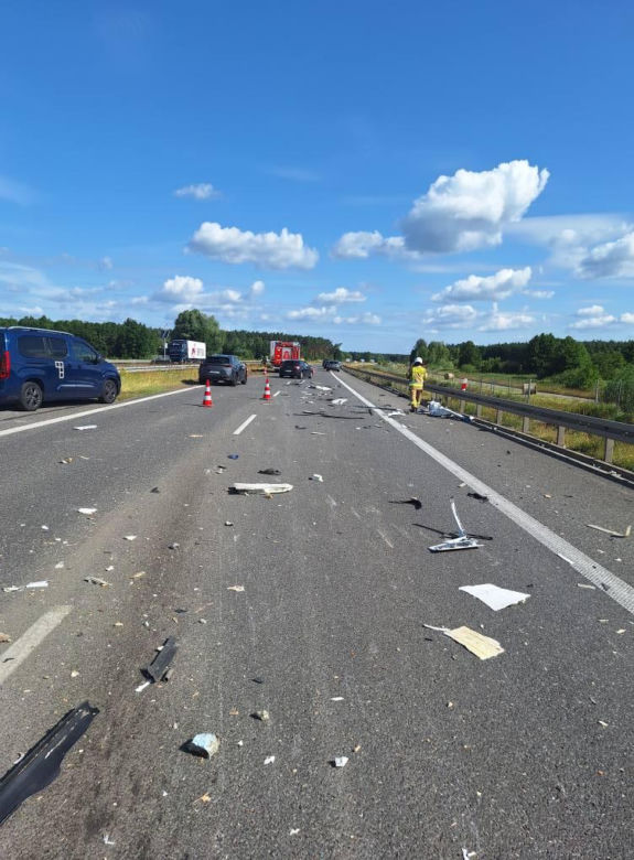 Wypadek na S5 koło Rawicza