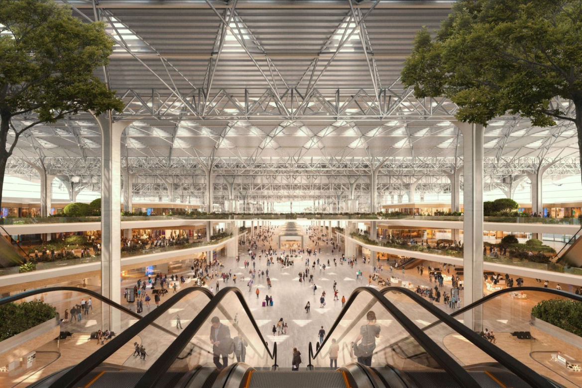 CPK – wizualizacja Centralnego Portu Komunikacyjnego Baranów