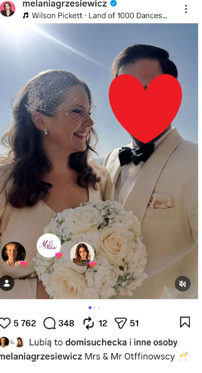 Melania Grzesiewicz (Anita z M jak miłość) wzięła ślub