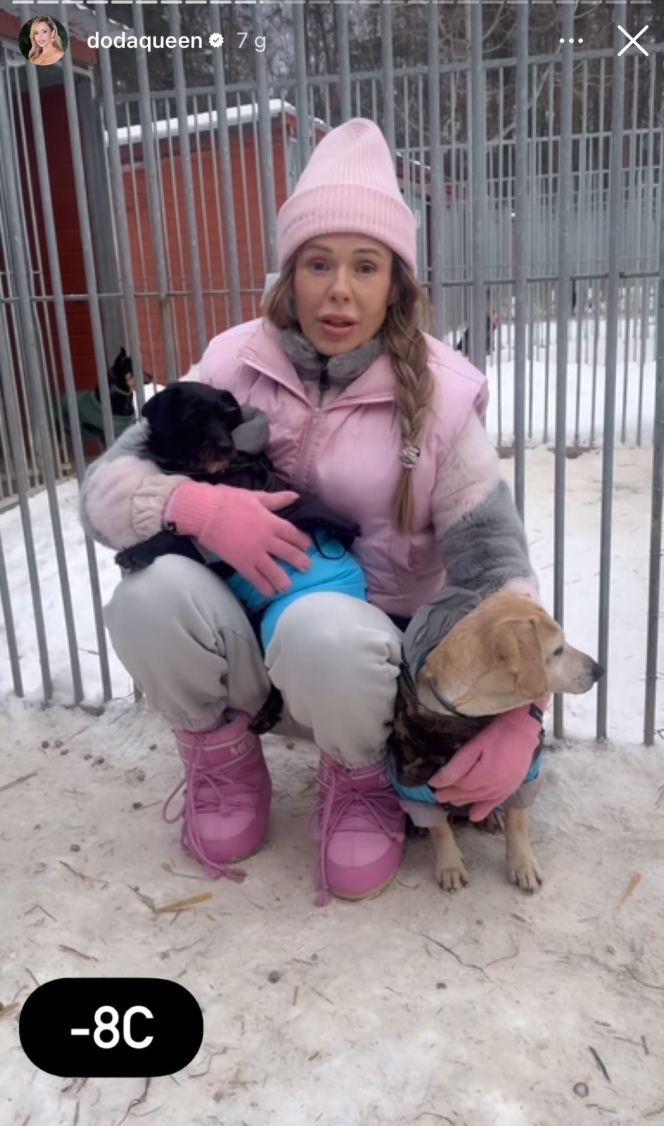 Doda ratuje psy przed mrozem