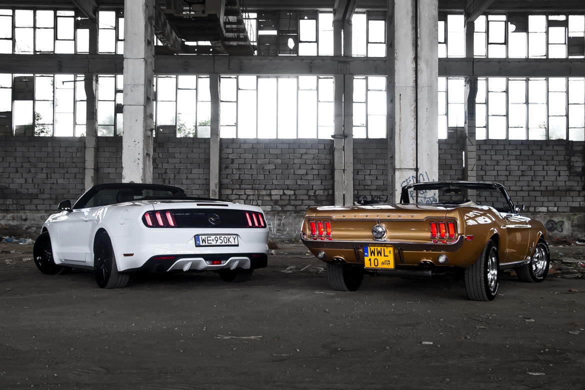 Ford Mustang Convertible 1968 & Ford Mustang Convertible 2015