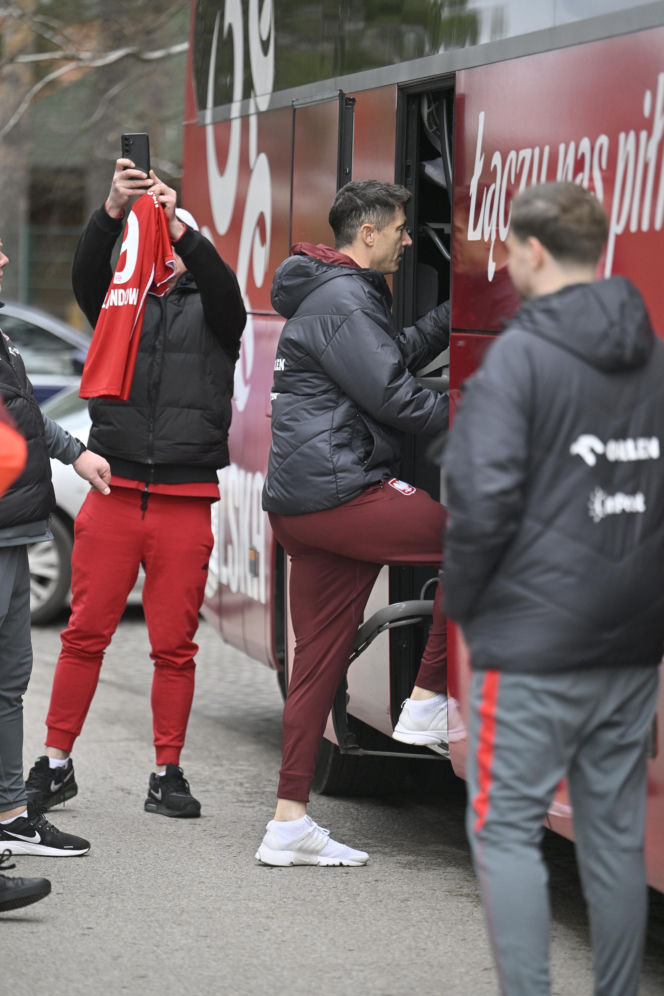 Polska - Albania. Reprezentacja Polski na spacerze