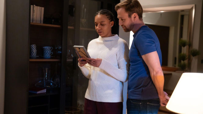 Na dobre i na złe odc. 989. Maria (Sylwia Achu), Michał (Mateusz Janicki)