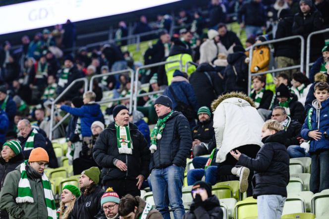 Lechia Gdańsk - Górnik Zabrze, zdjęcia kibiców i zawodników z meczu 18, kolejki PKO BP Ekstraklasy