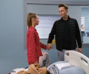 Barwy szczęścia, odc. 2021. Julita (Katarzyna Sawczuk), Józek (Patryk Pniewski)