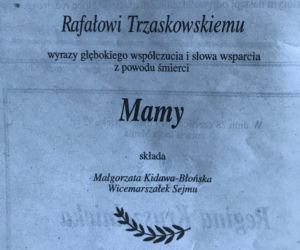 Trzaskowski nekrologi