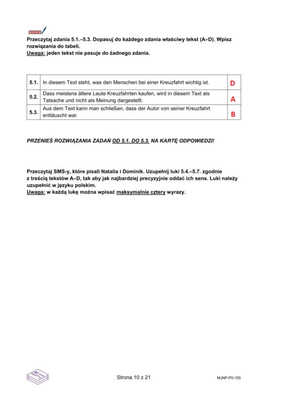 Matura 2025 niemiecki: ODPOWIEDZI do wszystkich zadań, gotowe rozwiązania matury z niemieckiego - Formuła 2023 [7.05.2025]
