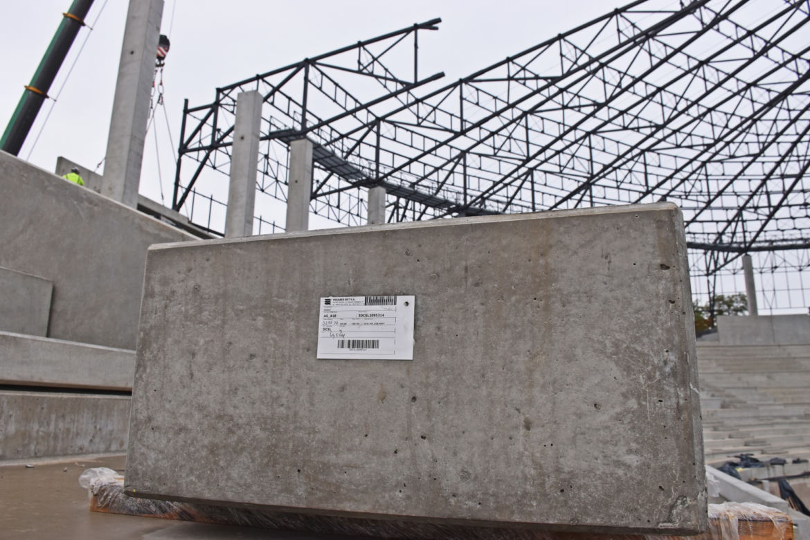 Budowa stadionu w Szczecinie - październik 2020