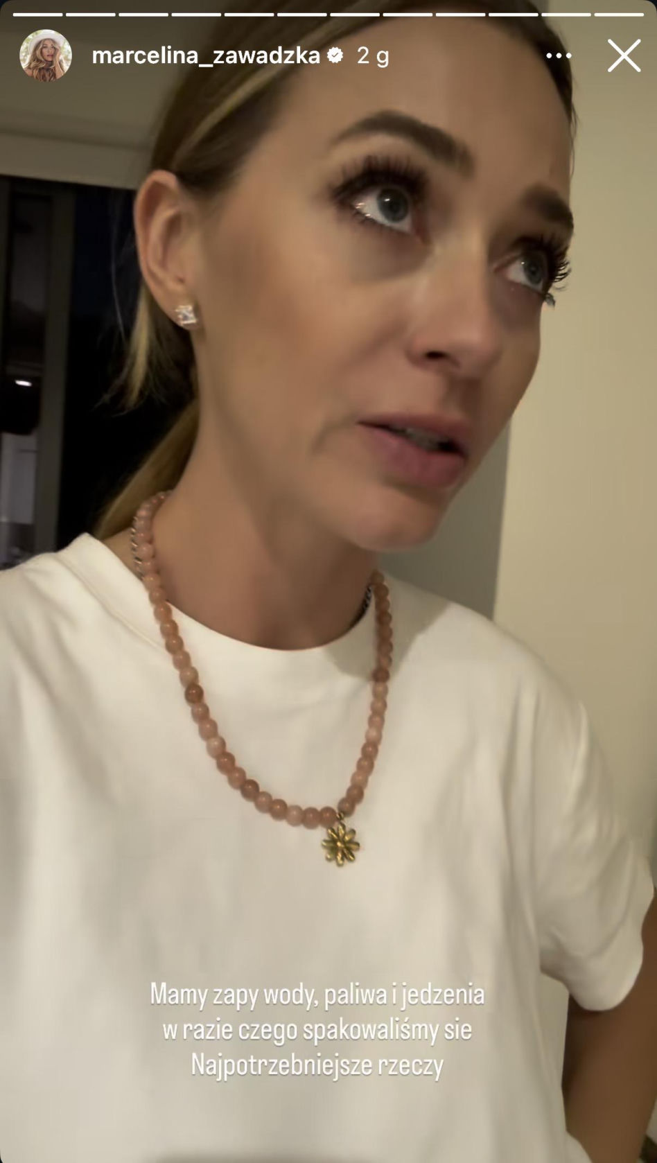 Marcelina Zawadzka w bombardowanym Dubaju