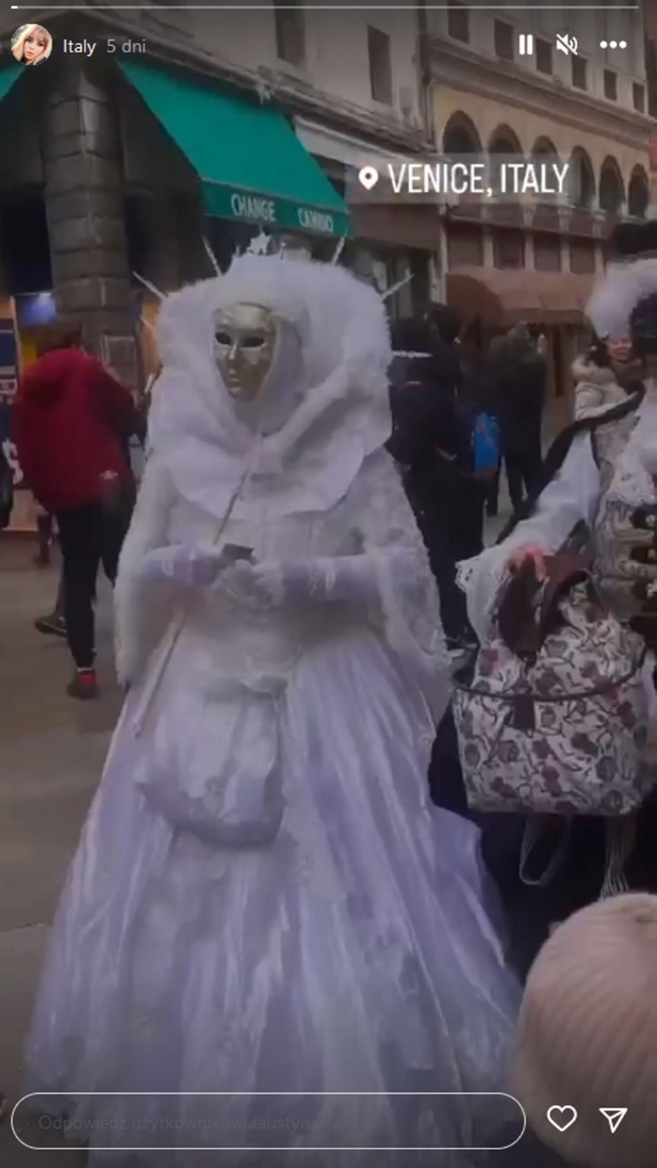 Zabrał narzeczoną do Wenecji