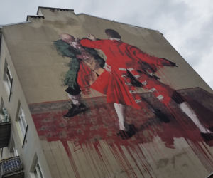 Mural przy ul. Środkowej