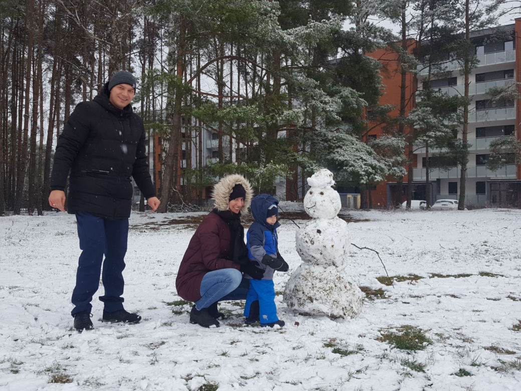 Pierwszy zimowy dzień tej jesieni w Lesznie
