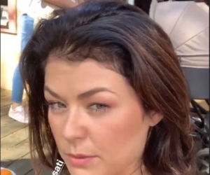 M jak miłość po wakacjach 2019. Katarzyna Cichopek (Kinga) na planie