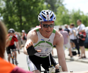 Karolak, Adamczyk,Topa i Grass w triathlonie