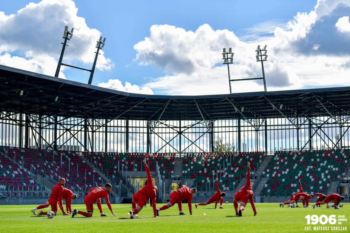 Piłkarze na nowym stadionie Zagłębia Sosnowiec