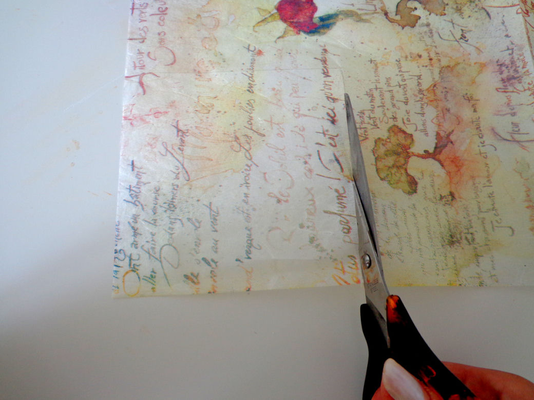 Chustecznik decoupage