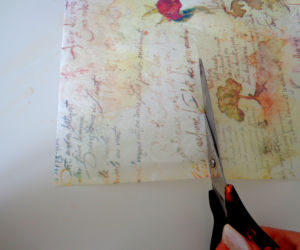 Chustecznik decoupage