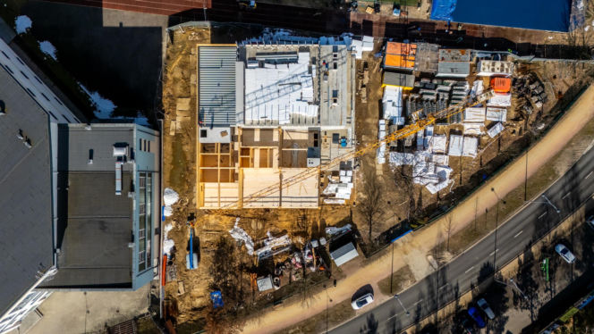 Budowa Kulturoteki w Wesołej w Warszawie