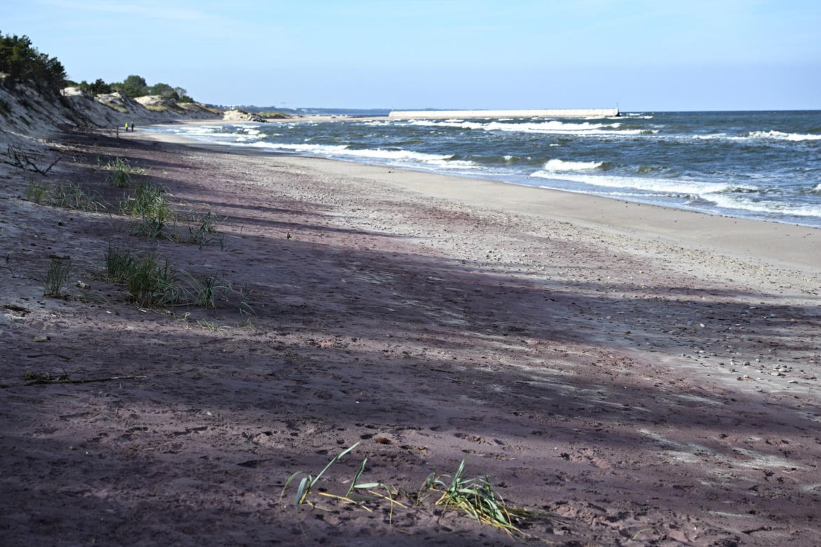 Fioletowy piasek nad Bałtykiem