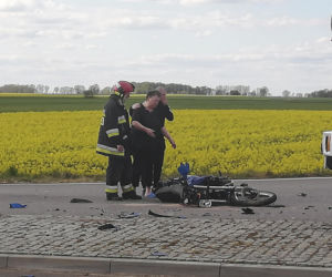 Śmiertelny wypadek motocyklisty pod Brzegiem