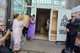 Kolejny koziołek zamieszkał w Lublinie. Tym razem to księgowy Stefan