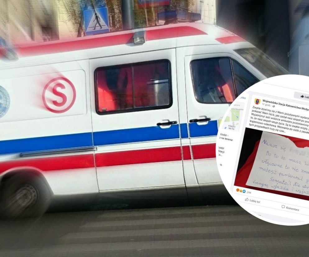 ŁÓDŹ. Ratownicy po powrocie do karetki zastali TO i... ZAŁAMALI RĘCE. Post z tym zdjęciem szybko OBIEGA INTERNET [FOTO]