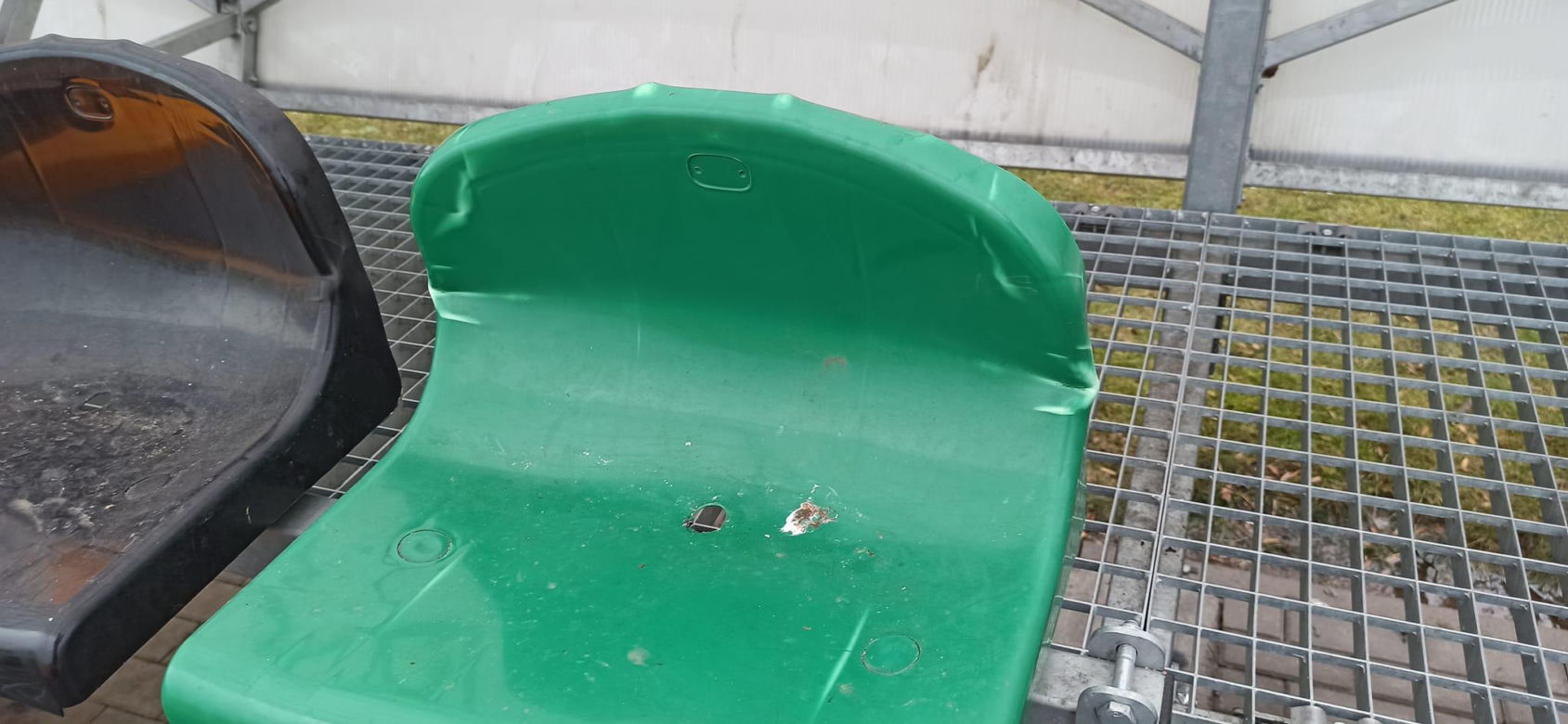 Zniszczenia na stadionie w Sokołowie Podlaskim