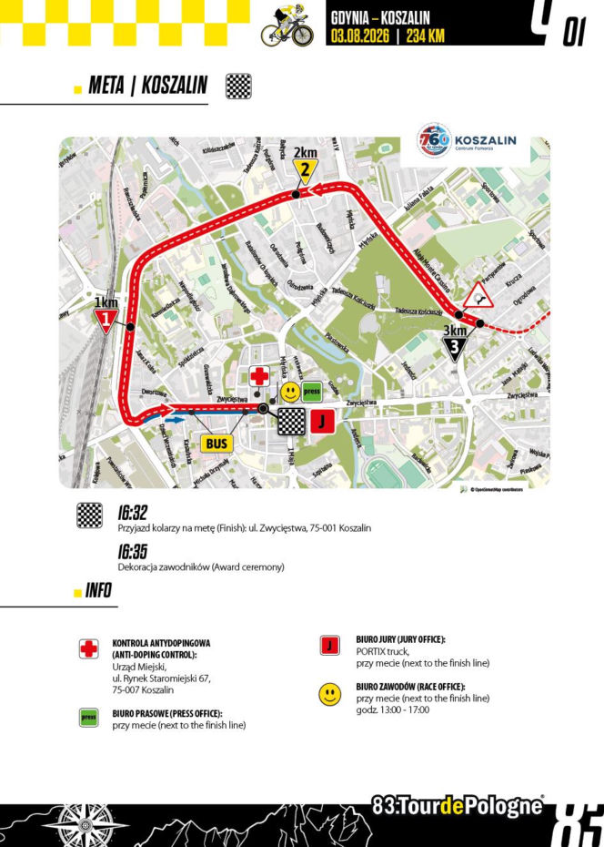 Tour de Pologne, 1. etap Gdynia - Koszalin