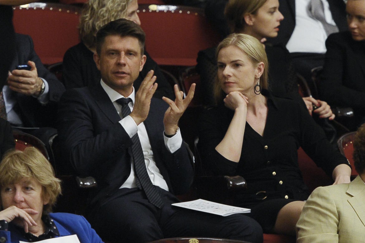 Dawno niewidziany Ryszard Petru z żoną Joanną na salonach