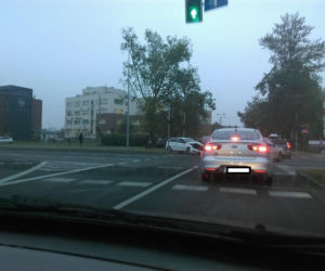 Wypadek na rondzie Wielkopolskim