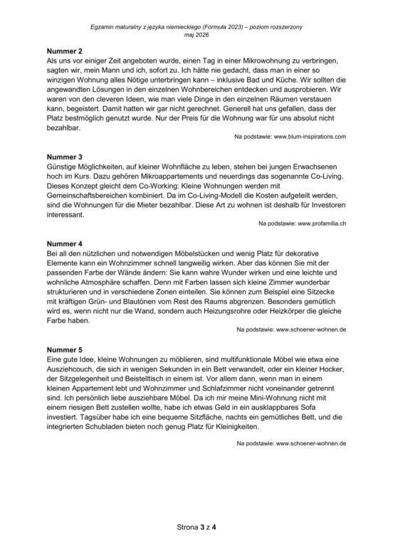 Matura 2026 NIEMIECKI rozszerzony: Arkusze CKE i odpowiedzi - sprawdź, czy zdałeś! 12.05.2026