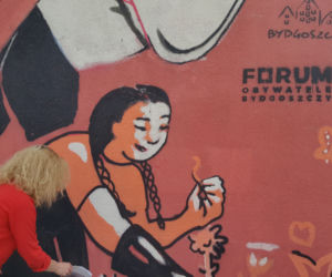 Odsłonięto nowy mural Bydgoszcz otwarta i tolerancyjna