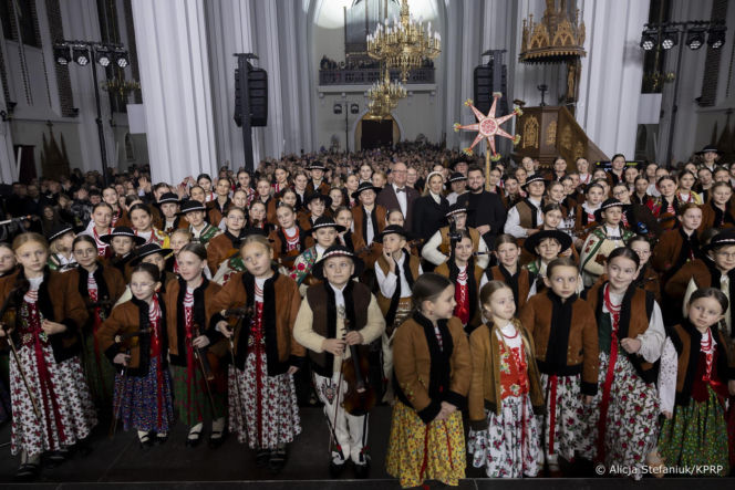 Pierwsza dama Marta Nawrocka na koncercie kolęd