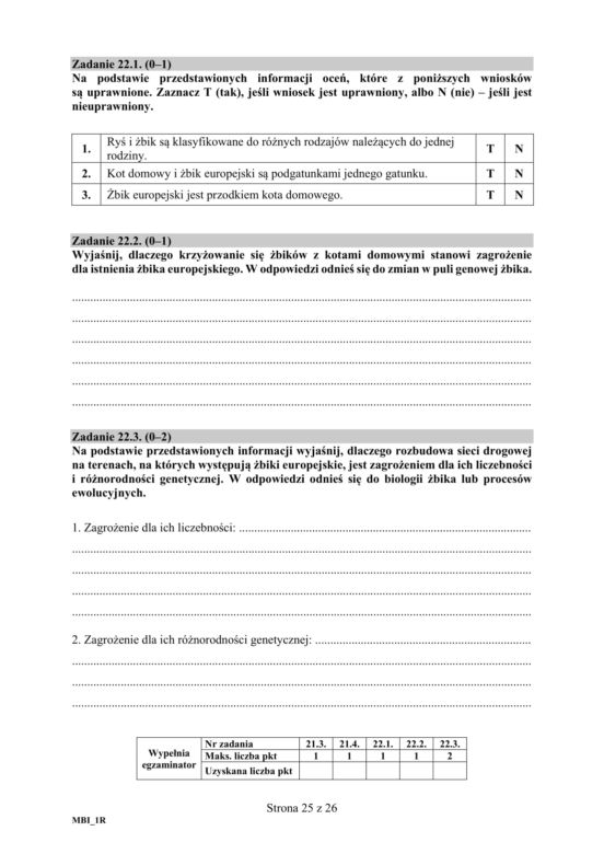Matura 2020 ARKUSZE CKE z biologii POZIOM ROZSZERZONY 