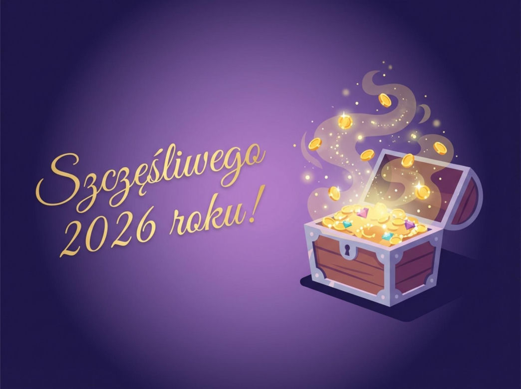 Kartki sylwestrowe 2025/26 z życzeniami. Darmowe, piękne i oryginalne grafiki do wysłania! [FACEBOOK, MESSENGER, SMS]