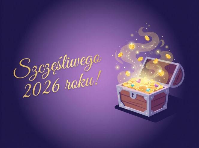 Kartki sylwestrowe 2025/26 z życzeniami. Darmowe, piękne i oryginalne grafiki do wysłania! [FACEBOOK, MESSENGER, SMS]