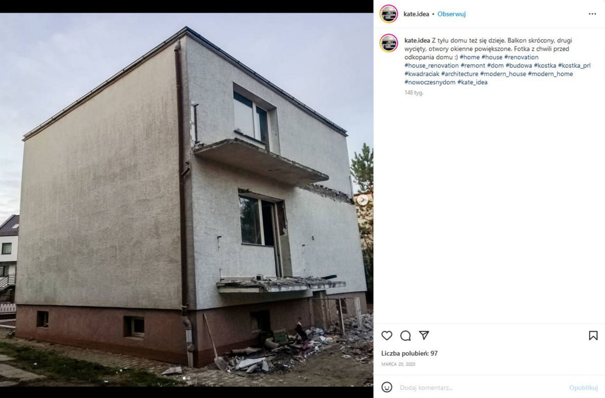 Dom kostka z PRL przed i po metamorfozie. 3 lata temu rudera, a teraz wygląda jak luksusowy dom z okładki magazynu