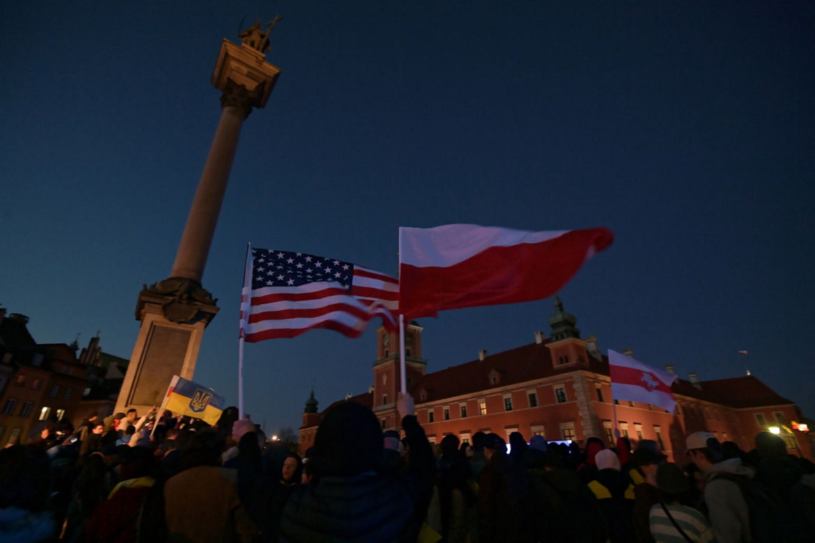 Wizyta prezydenta Joe Bidena w Miasto Stołeczne Warszawa - Plac Zamkowy
