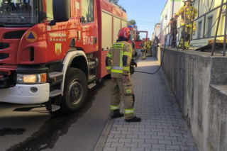 Pożar mieszkania w Zabrzu