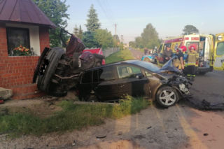 Bujny Szlacheckie. Przerażające zdjęcia z wypadku pod Zelowem. Nie żyje kierowca opla