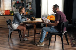 Barwy szczęścia odc. 3301. Damian Wójcik (Michał Lesień-Głowacki), Beata (Anita Jancia)