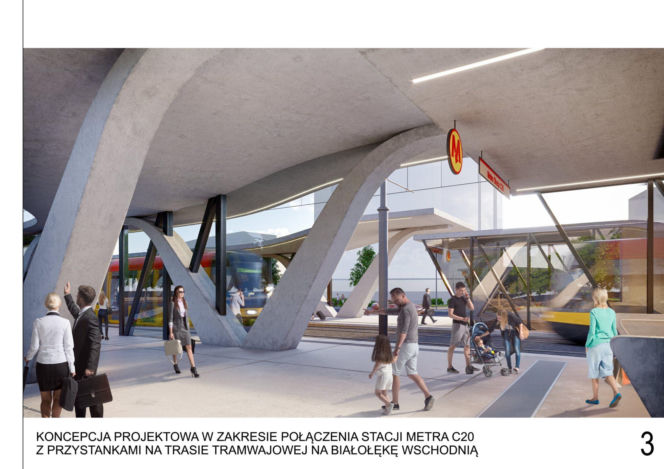 Projektowany tramwaj na Zieloną Białołękę w Warszawie