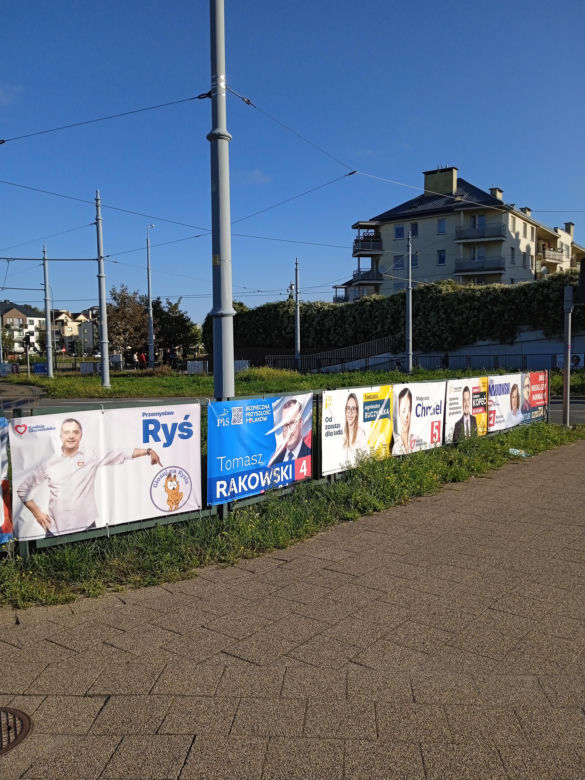 Plakaty wyborcze w Gdańsku