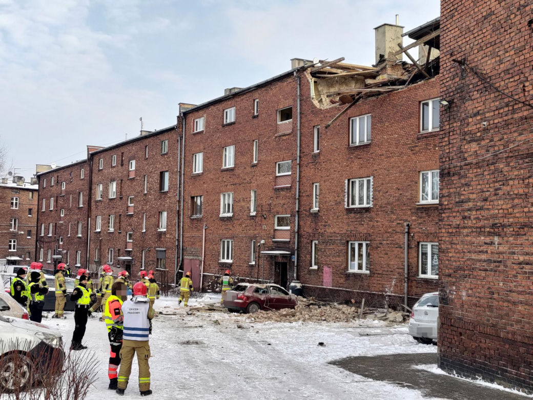 Wybuch gazu w kamienicy w Katowicach. Ewakuowano mieszkańców, są poszkodowani