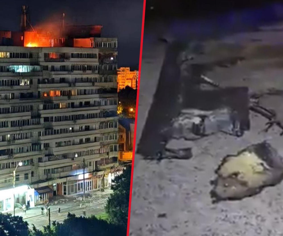 Dron wbił się w blok w Rumunii! Wielki pożar, są ranni