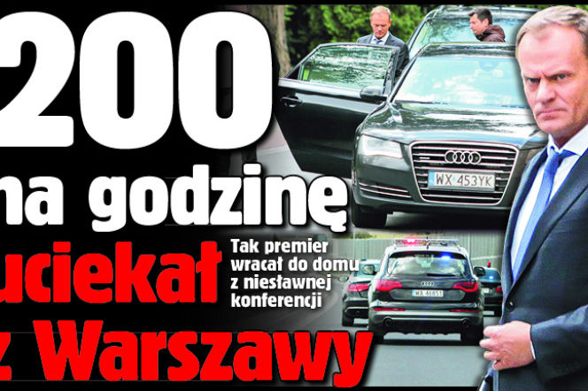 200 na godzinę uciekał z Warszawy