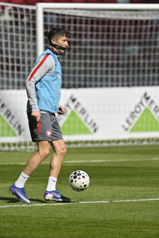 Trening reprezentacji Polski przed meczem ze Szwecją